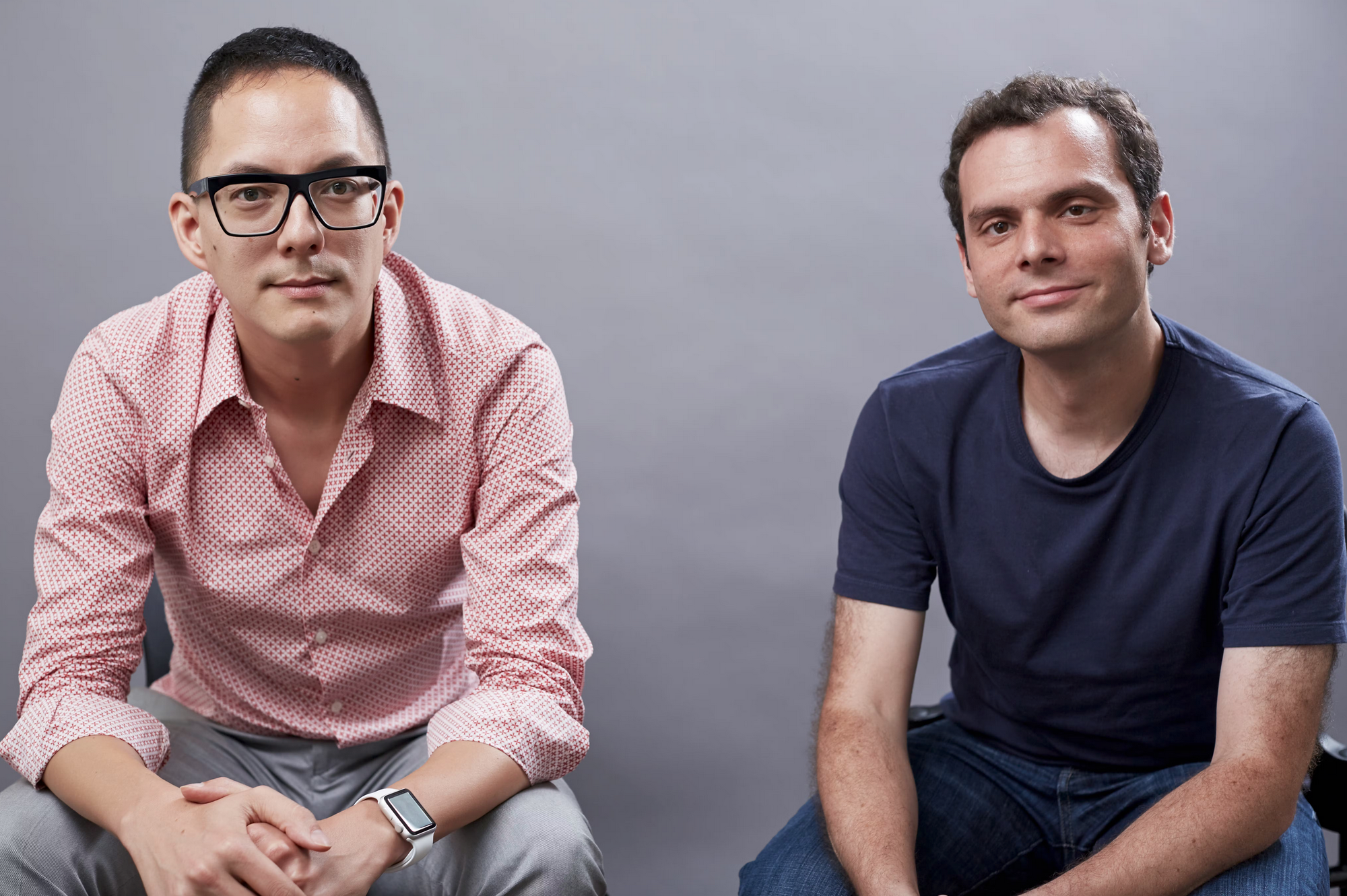 Datadog co-founders Alexis Lê-Quôc (left), CTO, and Olivier Pomel, CEO.