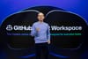 GitHub CEO Thomas Dohmke speaks Tuesday at GitHub Universe.