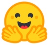 the hugging face emoji