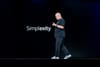 Amazon CTO Werner Vogels speaks at re:Invent 2024 in front of a slide that says "simplexity."