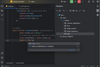 a screenshot of a javascript application under development in jetbrains' IDE
