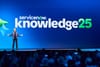 ServiceNow CEO Bill McDermott speaks on stage at Knowledge 2025