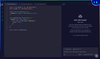 A screenshot of GitHub Copilot, with a coding editor on the left and a chat interface on the right.