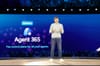 Microsoft's Charles Lamanna speaks at Ignite 2025 in San Francisco in front of a slide that reads "introducing Agent 365, the control plane for all your agents."